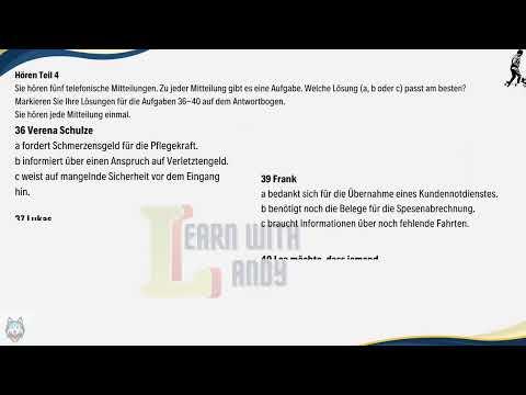 TELC C1 | Hören Teil 2
